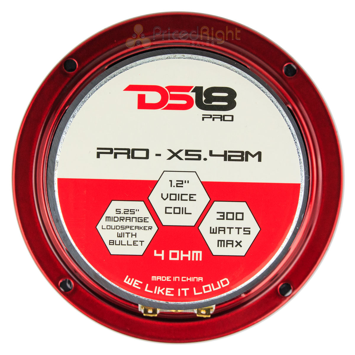 4 DS18 PRO-X5.4BM 300W Max 5.25" Midrange Loud Speakers 4 Ohm High Strength