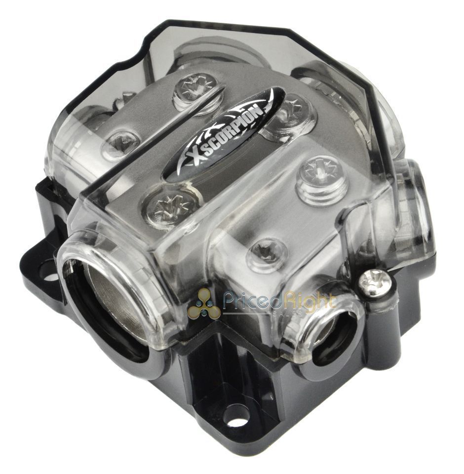 Xscorpion 1/0/2/4/8 Gauge Ground Power Amp Distribution Block Awg GDB10248P