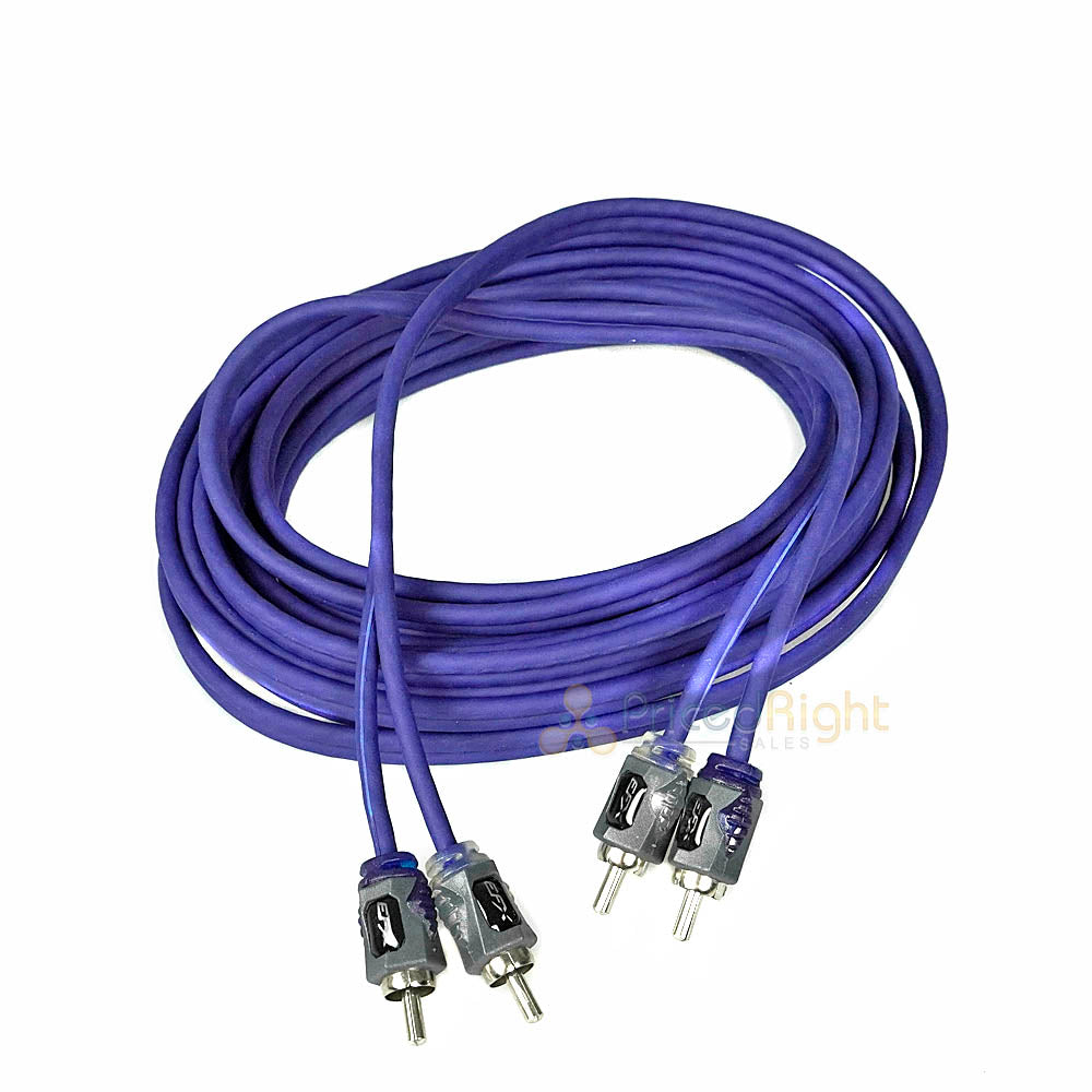 Scosche 17' Twisted RCA Cable Audio Interconnects EFX Series Male Output R17