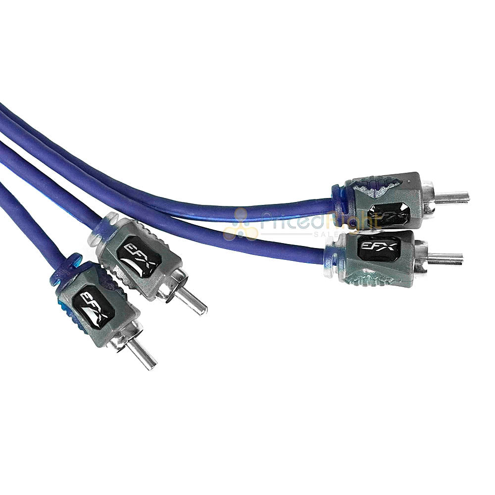 Scosche 17' Twisted RCA Cable Audio Interconnects EFX Series Male Output R17