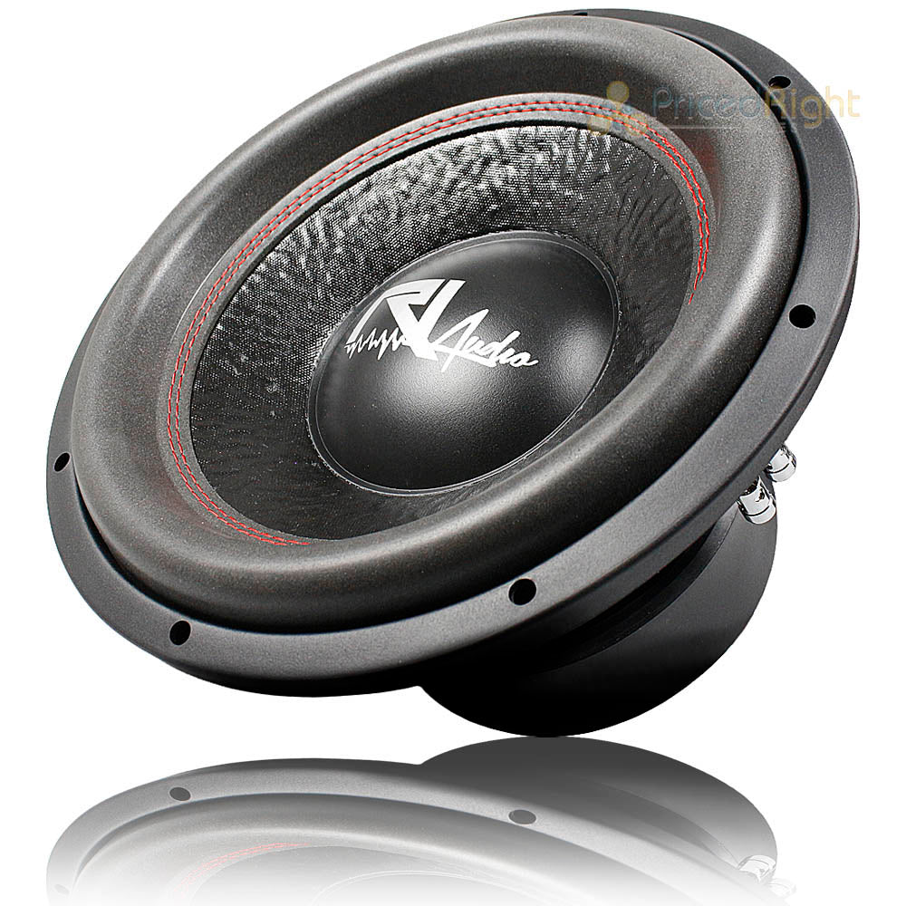 12" RI Audio Subwoofer 1800 Watts Max Dual 4 Ohm Energy Series Single Car Audio