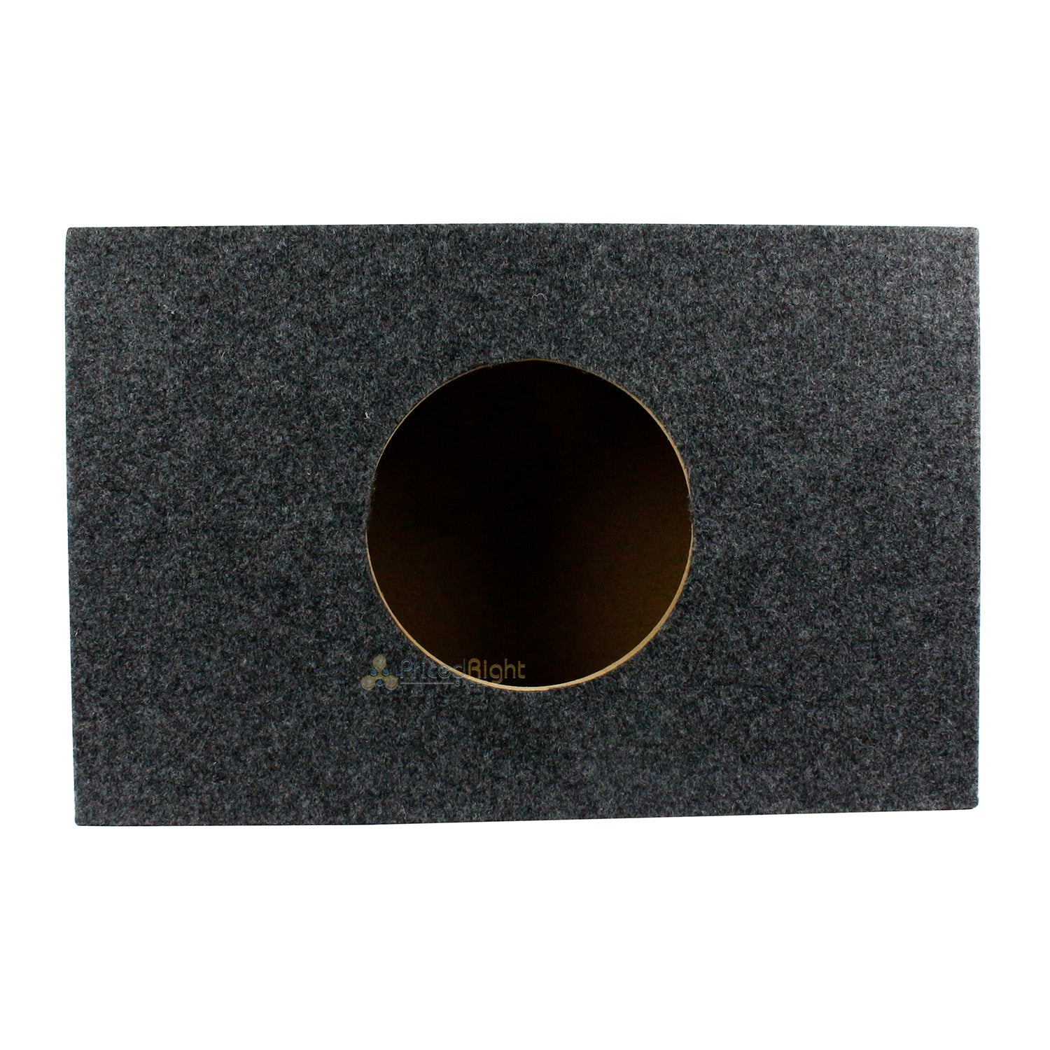 8" Shallow Ported Vented Subwoofer Box Enclosure Single Sub Grey