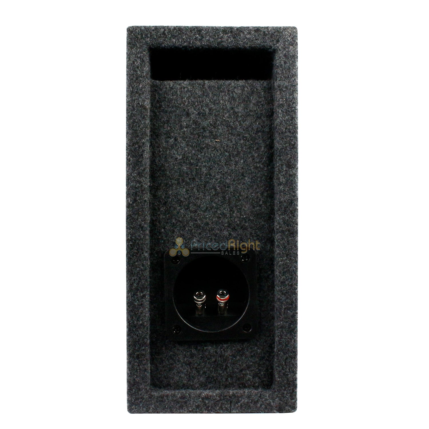 8" Shallow Ported Vented Subwoofer Box Enclosure Single Sub Grey