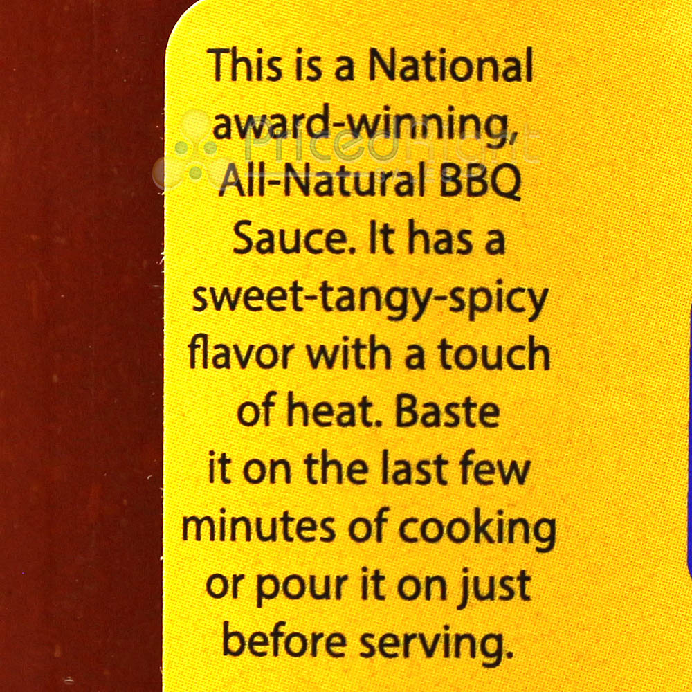 Sucklebusters Original Barbecue Sauce 12 Oz. Bottle Sweet Tangy Spicy Flavor