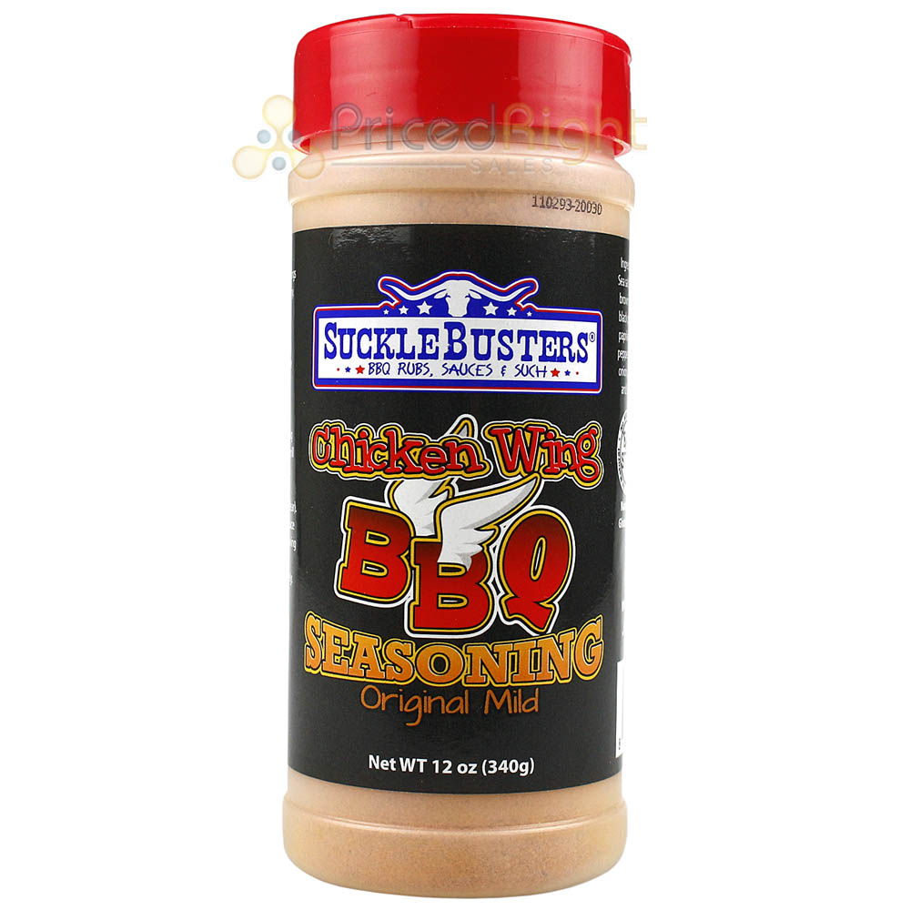 Sucklebusters Chicken Wing BBQ Seasoning 12 Oz. Original Mild Savory Flavor