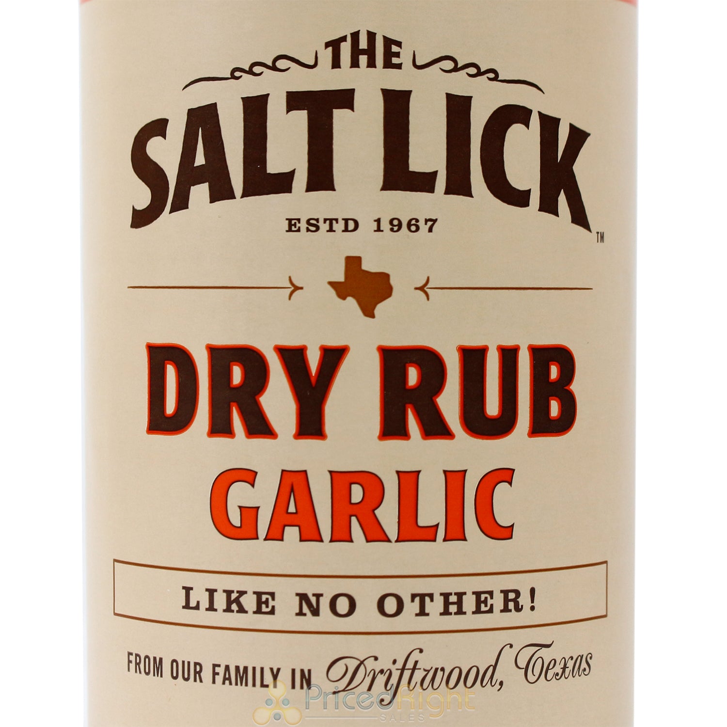 Salt Lick BBQ Garlic Dry Rub For Meat With Cayenne Pepper No Added MSG 12 oz