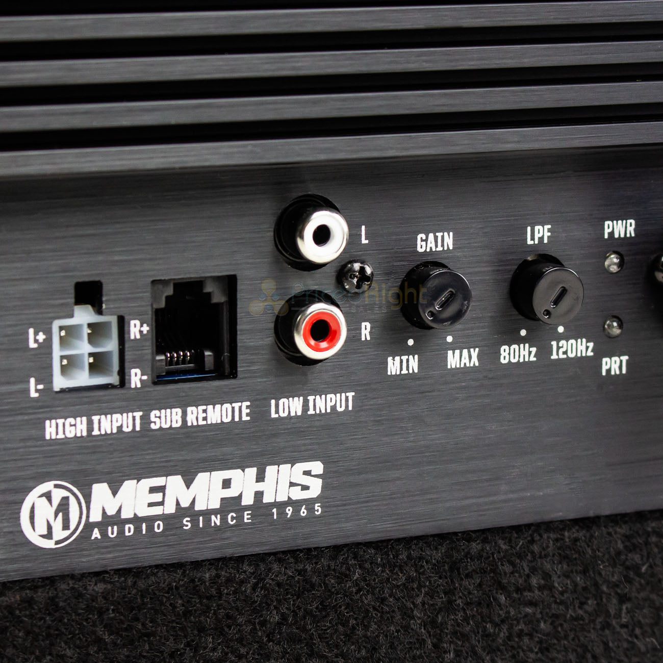 Memphis Audio 10" Loaded Enclosure Powered Subwoofer Bass System Combo SRX10SP