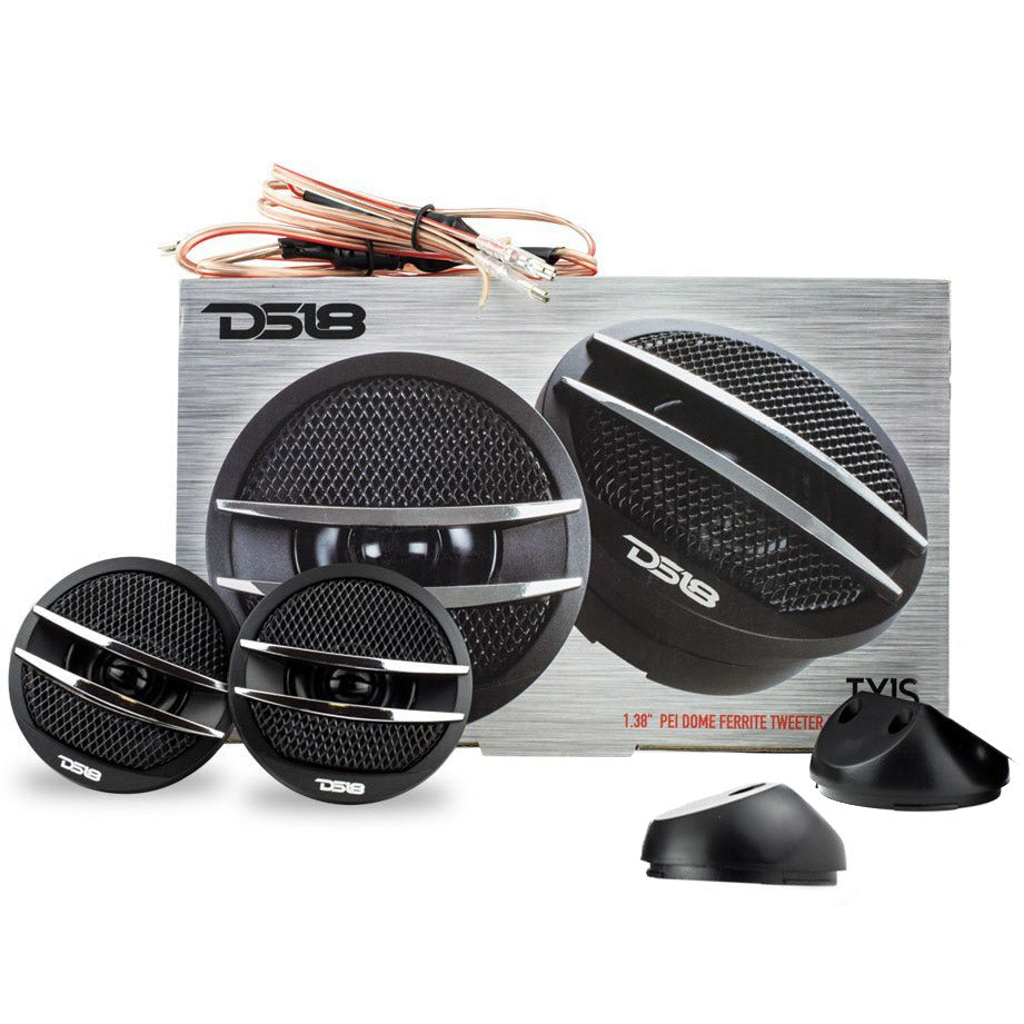 DS18 TX1S Dome Ferrite Tweeters 200 Watts Max 4 Ohm Set of 2