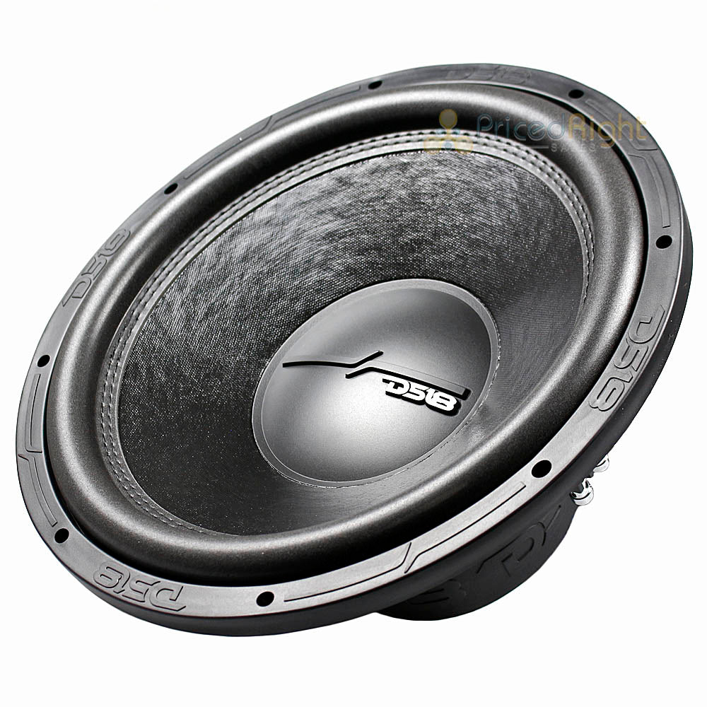 DS18 15" Subwoofer Dual 4 Ohm 1500W Max 750W RMS Elite Z Series ZR15.4D Single