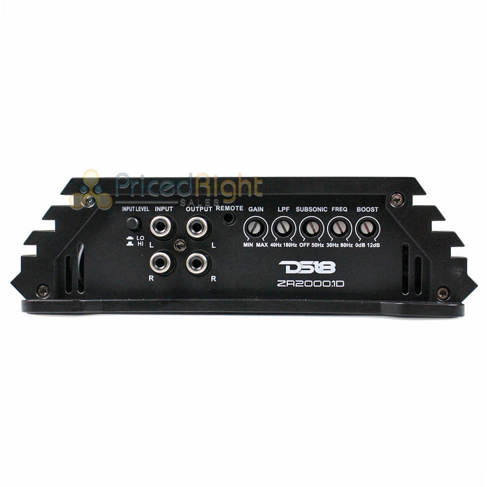 DS18 1 Channel Monoblock Amplifier 2000 Watts RMS ZR Series Class D ZR2000.1D