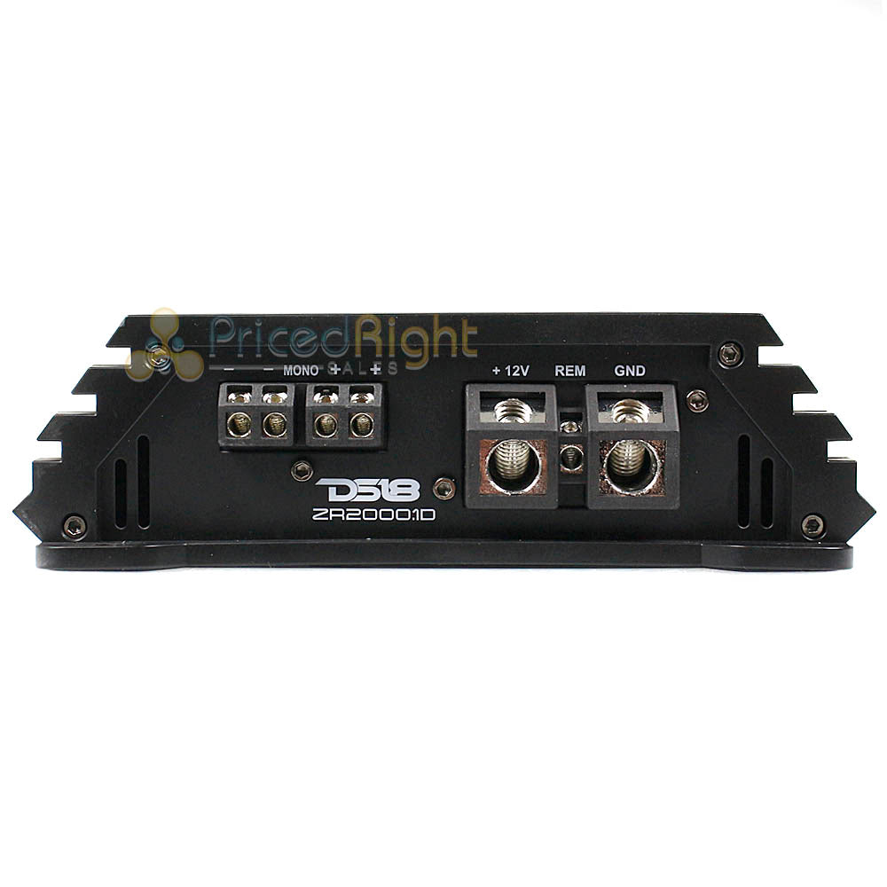 DS18 1 Channel Monoblock Amplifier 2000 Watts RMS ZR Series Class D ZR2000.1D