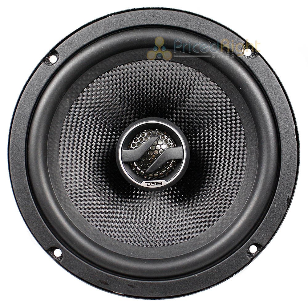 DS18 6.5" Coaxial Speakers 2 Way 180 Watts Max 4 Ohm Elite ZXI Series ZXI-654