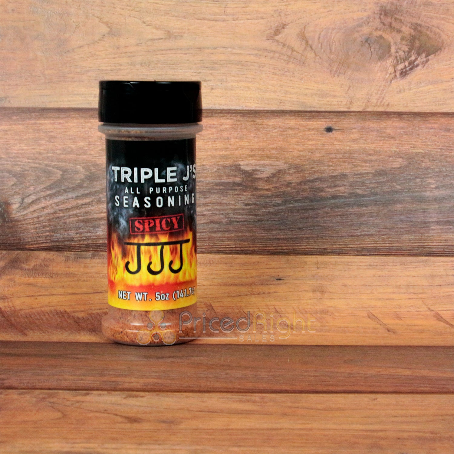 Triple J's All Purpose Spicy Seasoning Beef Pork Poultry Fish Gluten Free 5 oz