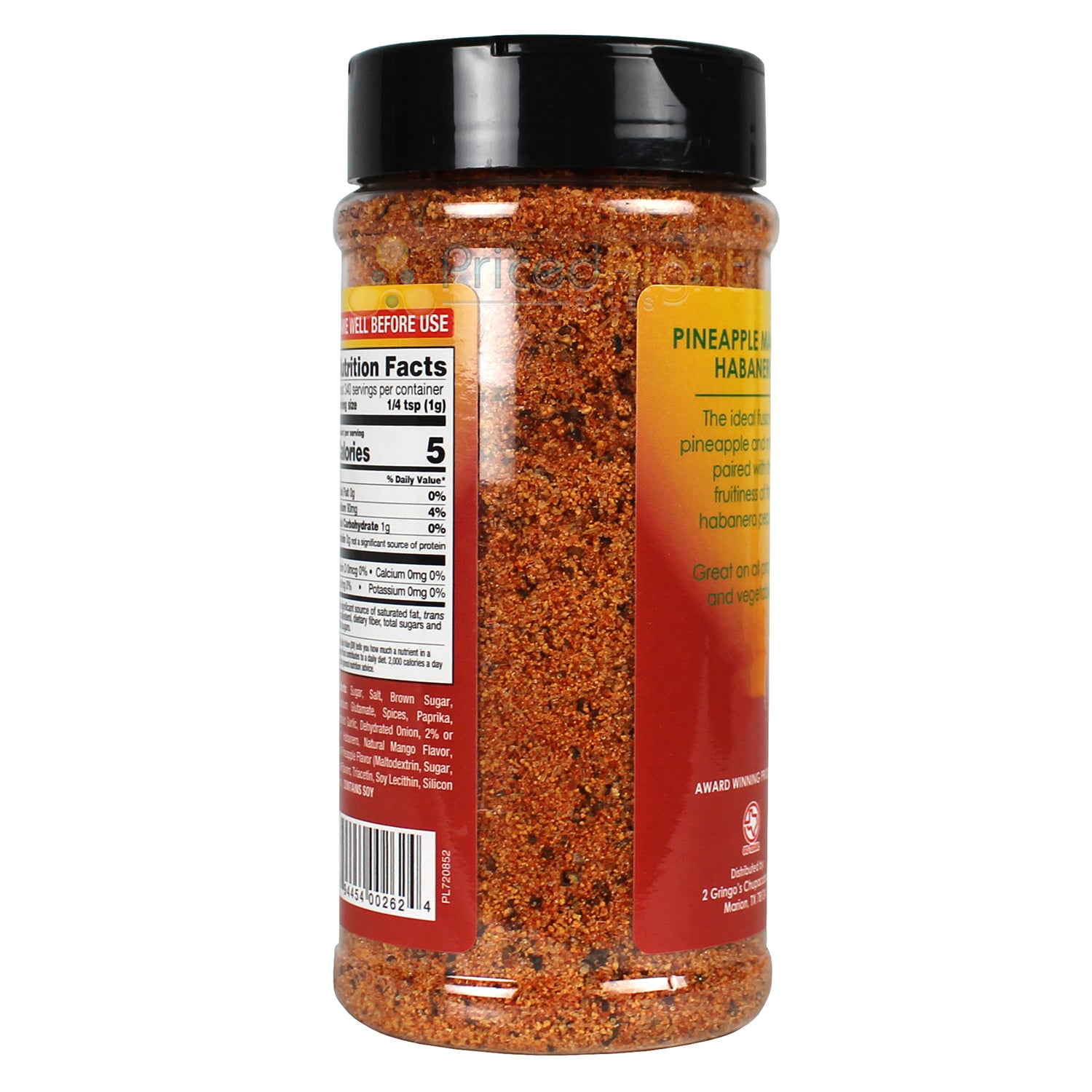 2 Gringos Chupacabra Pineapple Mango Habanero All Purpose Seasoning 12 Oz