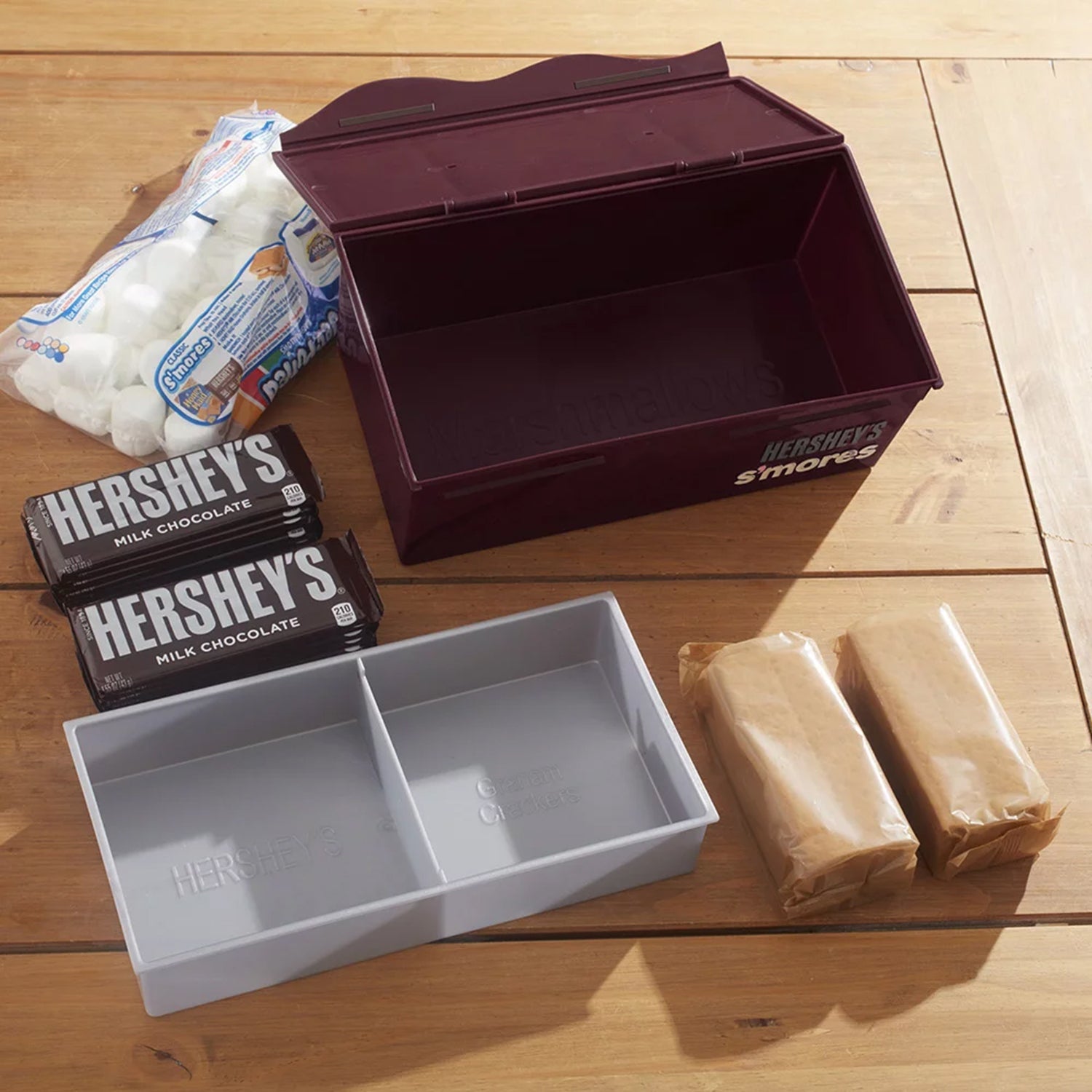 Hershey S'mores On-the-Go Caddy with Removable Storage Tray Carrying Handle