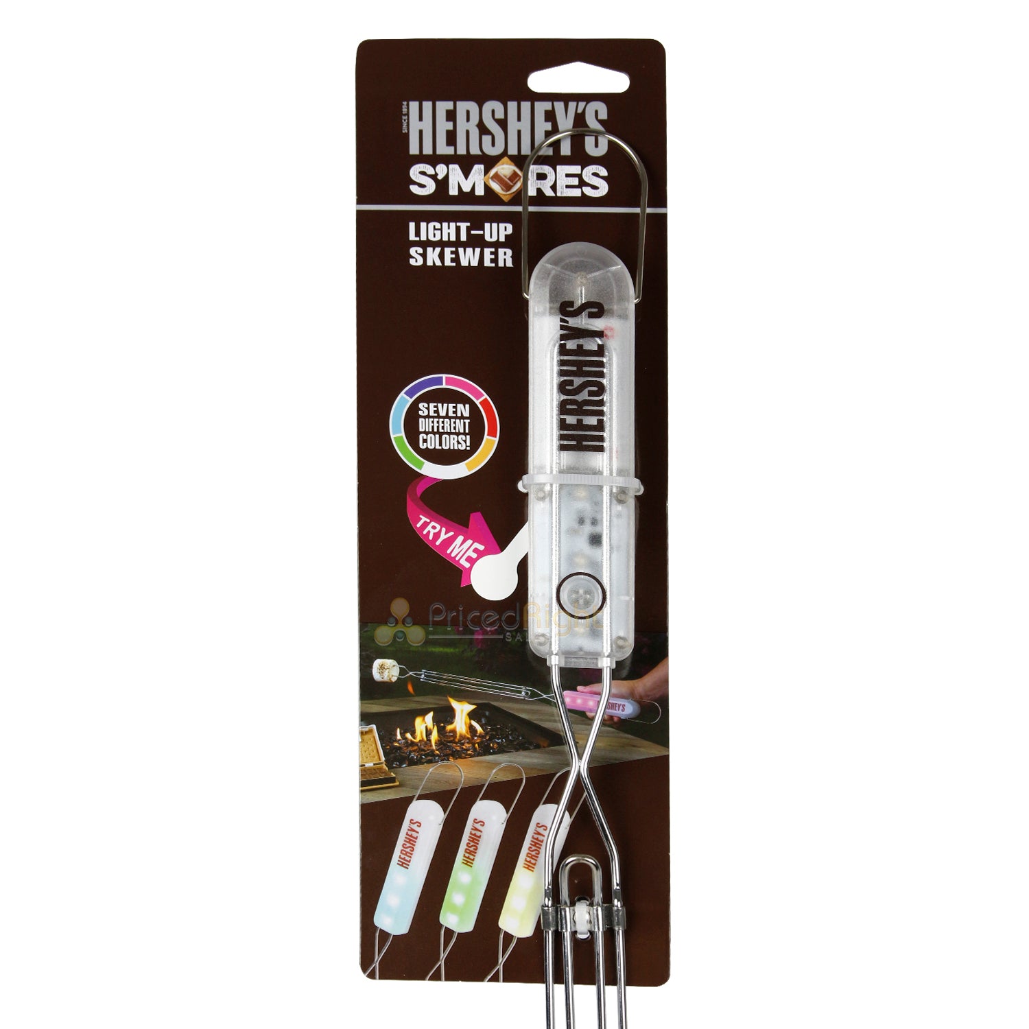 Hershey's Light Up Telescopic Smores Skewer Seven Colors 2-Prong W/ Hanging Loop