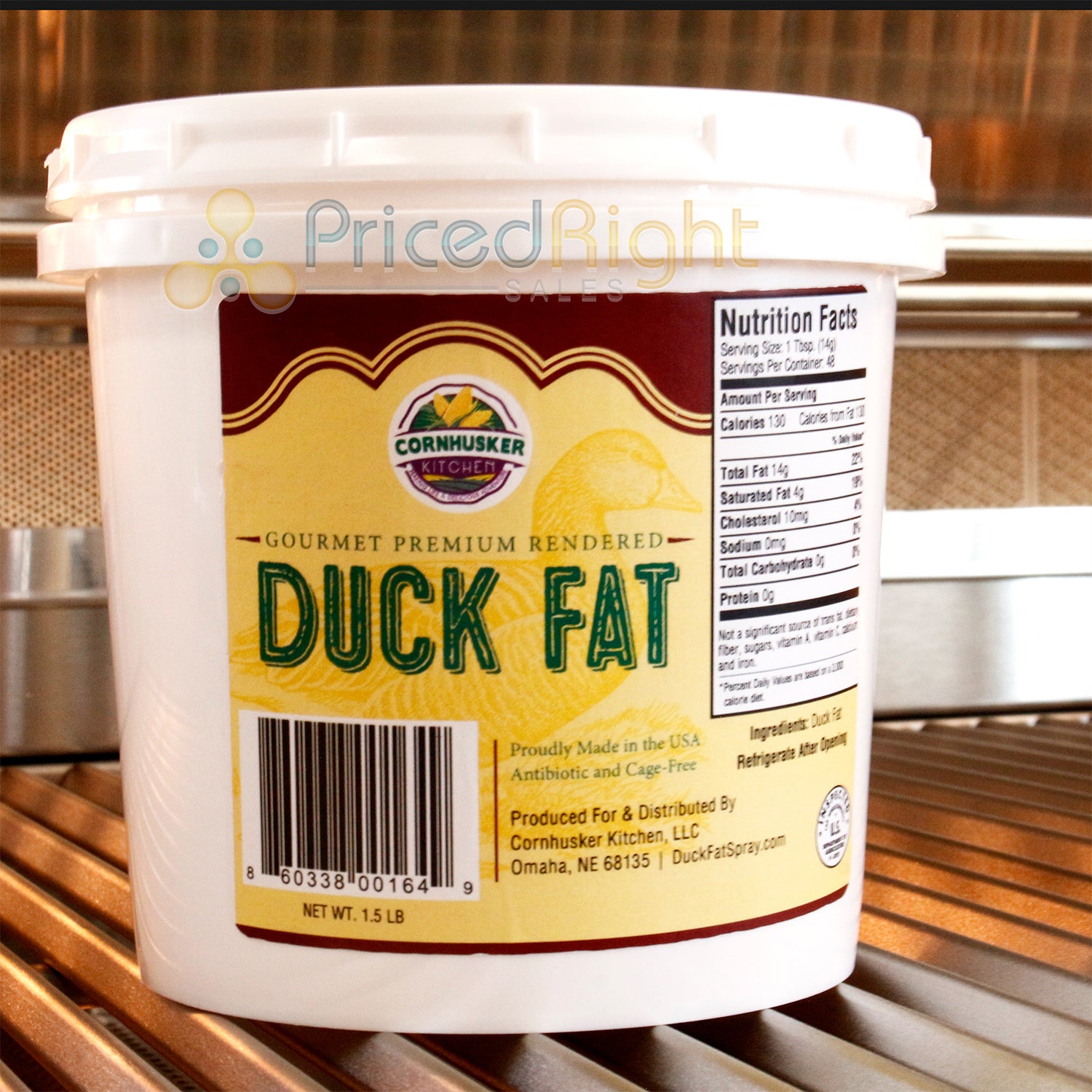 Cornhusker Kitchen Premium Rendered Duck Fat Gluten Free 1.5 Pound