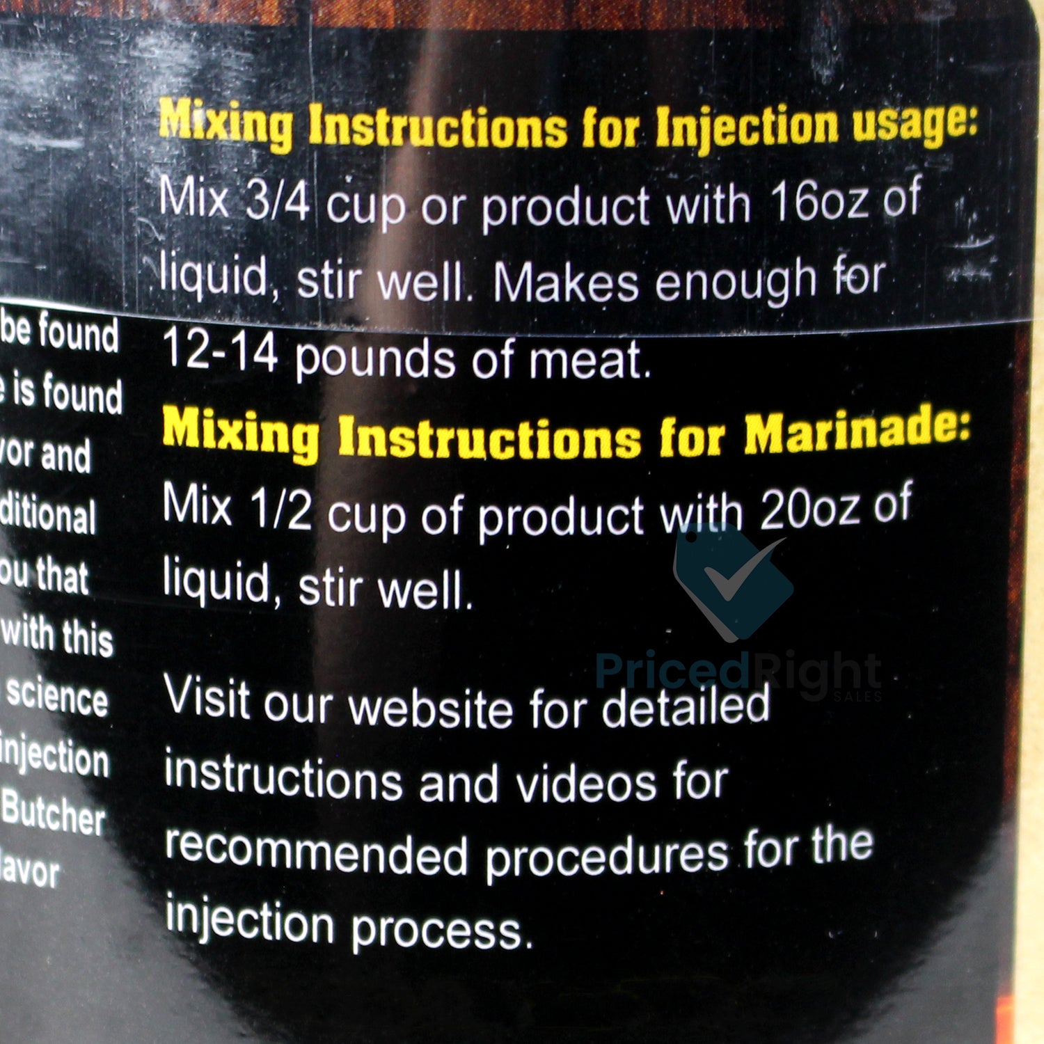 Butcher BBQ Pork Injection or Marinade 14.5 oz Deep Pork Flavor Gluten Msg Free