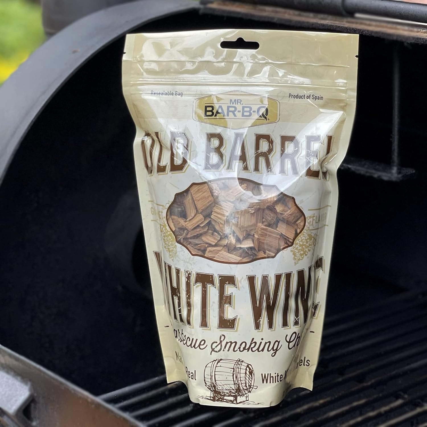 Mr. Bar-B-Q Old Barrel White Wine Barbecue Smoking Chips 12.7 Oz Bag 05041BC