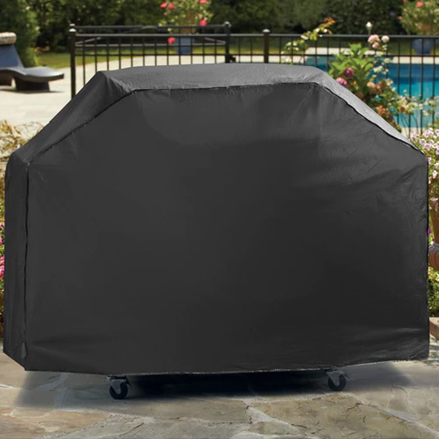 Universal Fit Small/Medium Grill Cover Durable Weather Resistant 60x20x45 Black