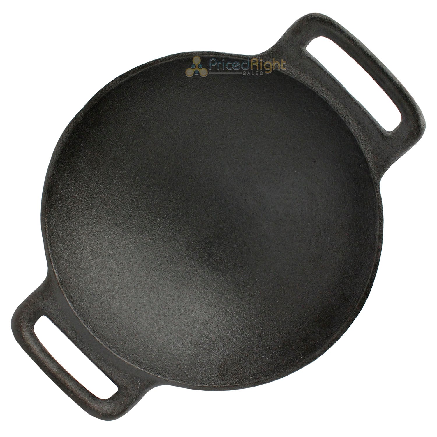 Mr Bar-B-Q 10" Cast Iron Pre Seasoned Curved Wok Outdoor and Indoor Use 08124Y