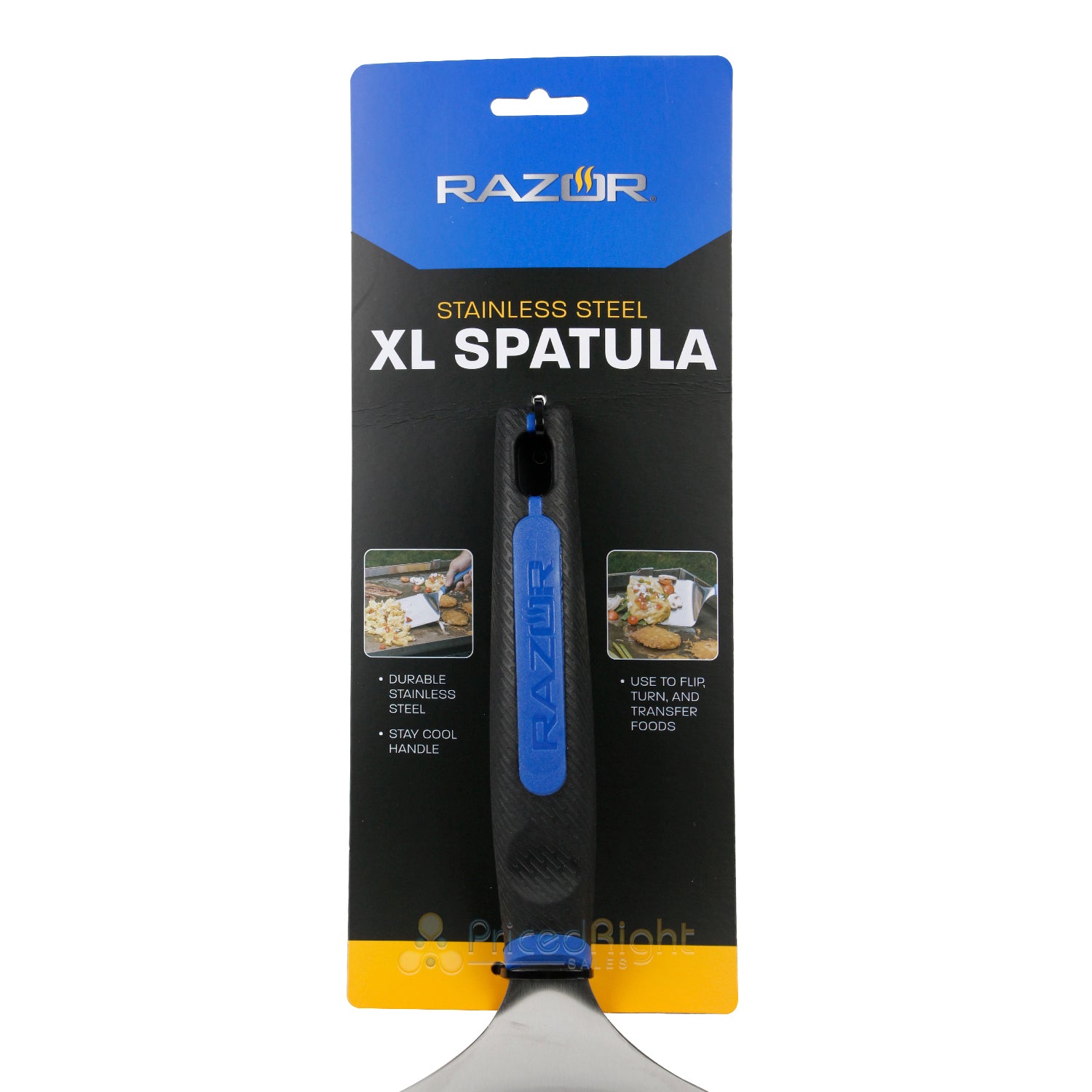 Razor XL Spatula Stainless Steel With Beveled-Edge Blade And Comfort Grip Handle