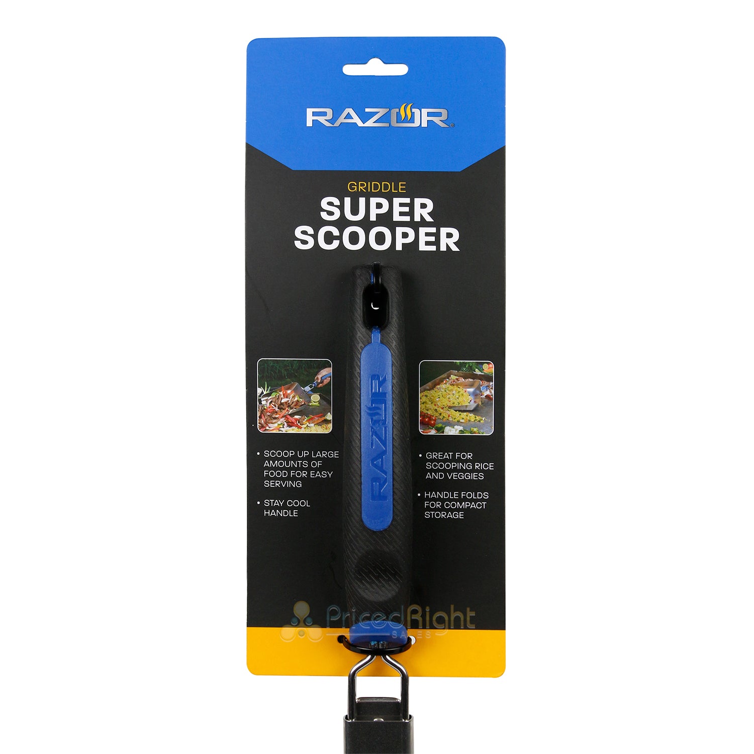 Razor Griddle Large Super Scooper With Stay-Cool Folding Handle & Hanging Hole