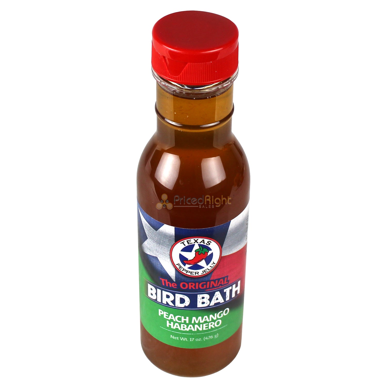 Texas Pepper Jelly Peach Mango Habanero Heat Bird Bath Glaze Sauce 12 Oz Bottle