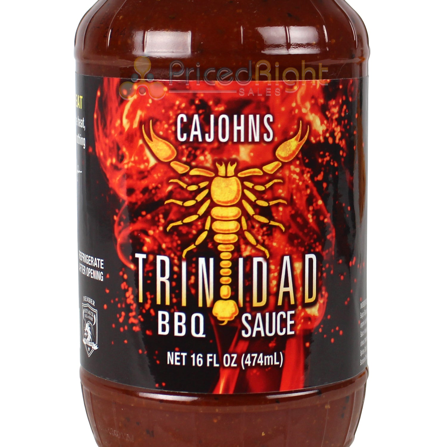 CaJohns Trinidad Scorpion BBQ Sauce 16 Oz Extreme Heat 1476