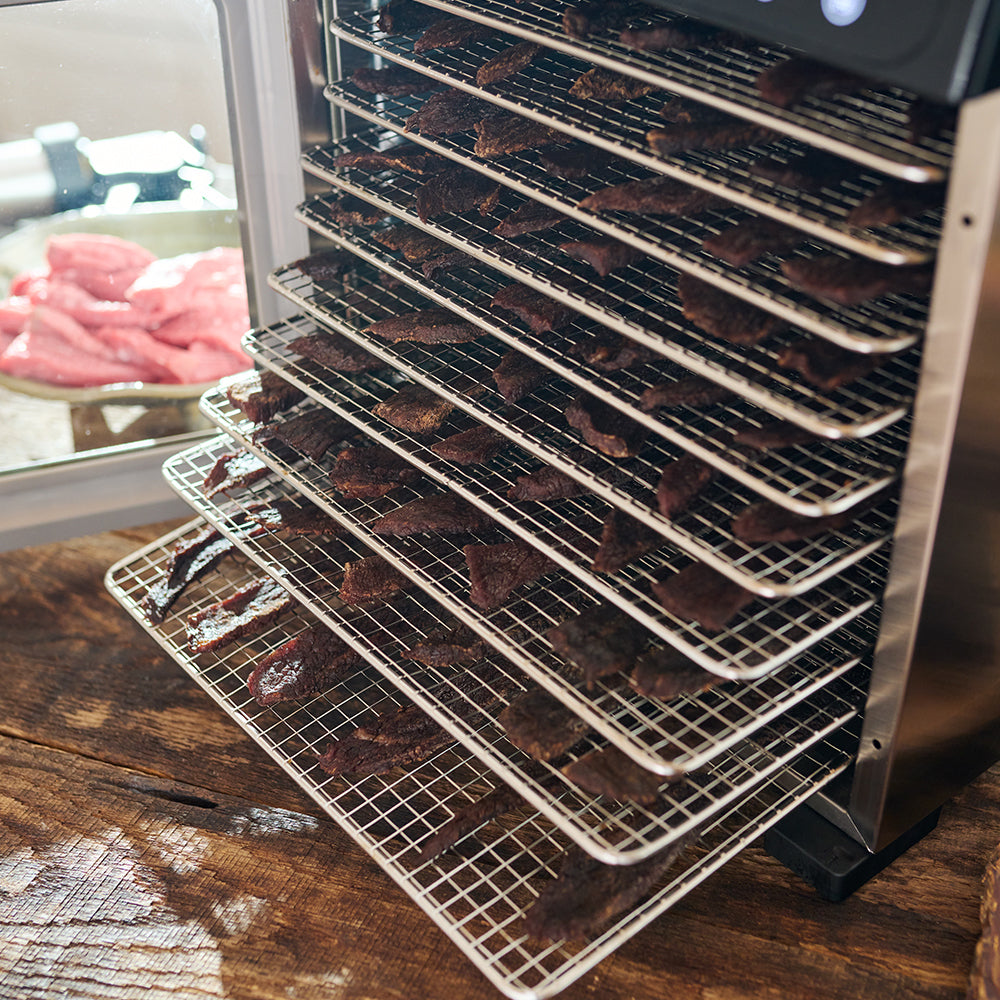 LEM Big Bite 10-Tray Dehydrator for Jerky Meat Vegetables Fruits 800W 1731-LEM