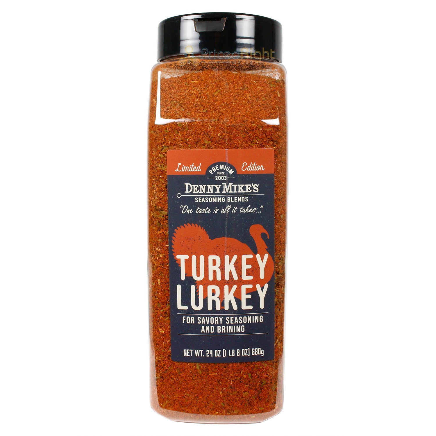 Denny Mikes Limited Edition Turkey Lurkey Rub Gluten Free MSG Free Keto 24 Oz