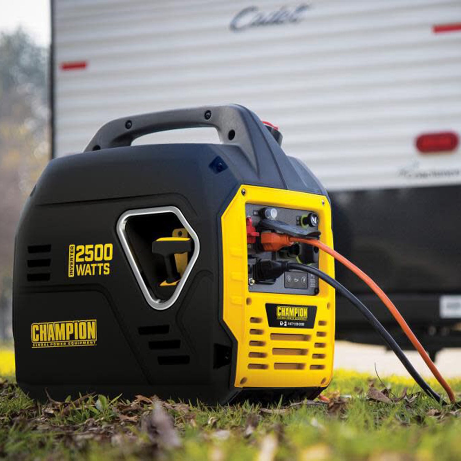 Champion 2500 Watt Lightweight Portable Gas Inverter Generator Quiet Technology