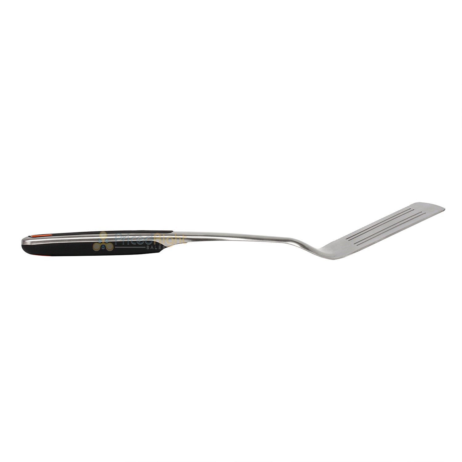 Mr Bar-B-Q Premium Spatula Stainless Steel W/ Serrated Edge & Rubber Grip 17 In