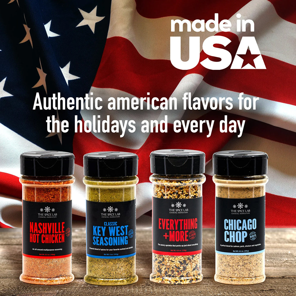 Spice Lab Taste of America Seasoning Collection 4 Pack Gluten Free 2052-GS-GRO