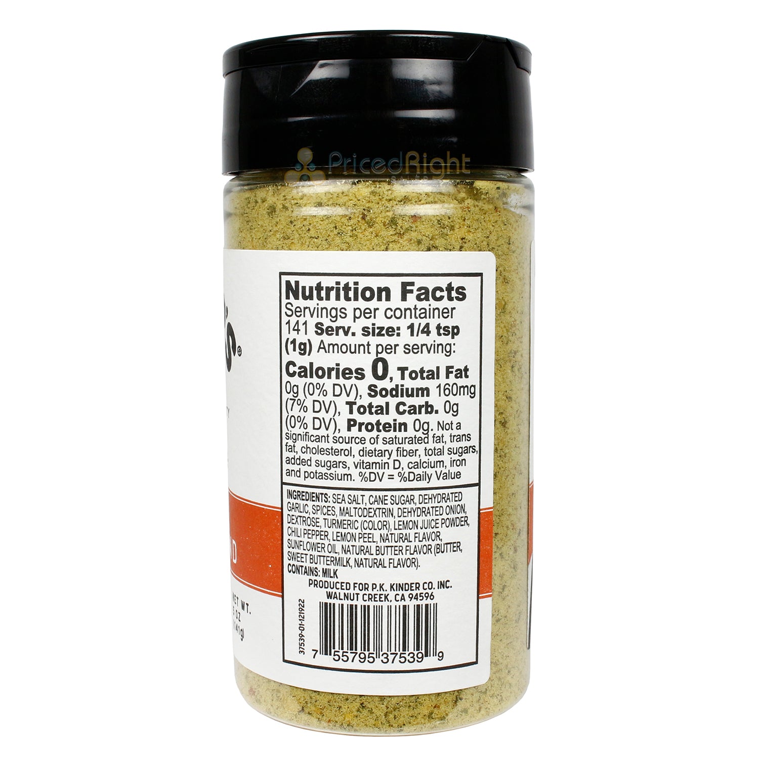 Kinder's Buttery Poultry Blend Seasoning Butter Garlic Onion & Lemon Flavor 5 Oz