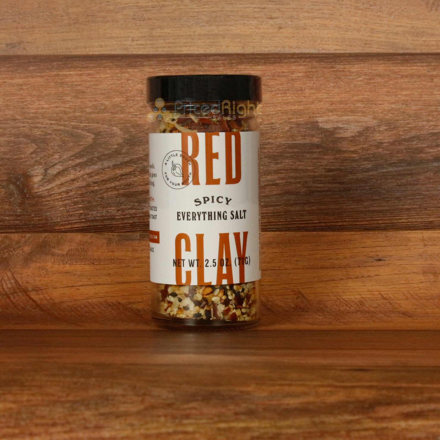 Red Clay Spicy Everything Seasoning Salt Garlic Sesame Spice Gluten Free 2.5 Oz