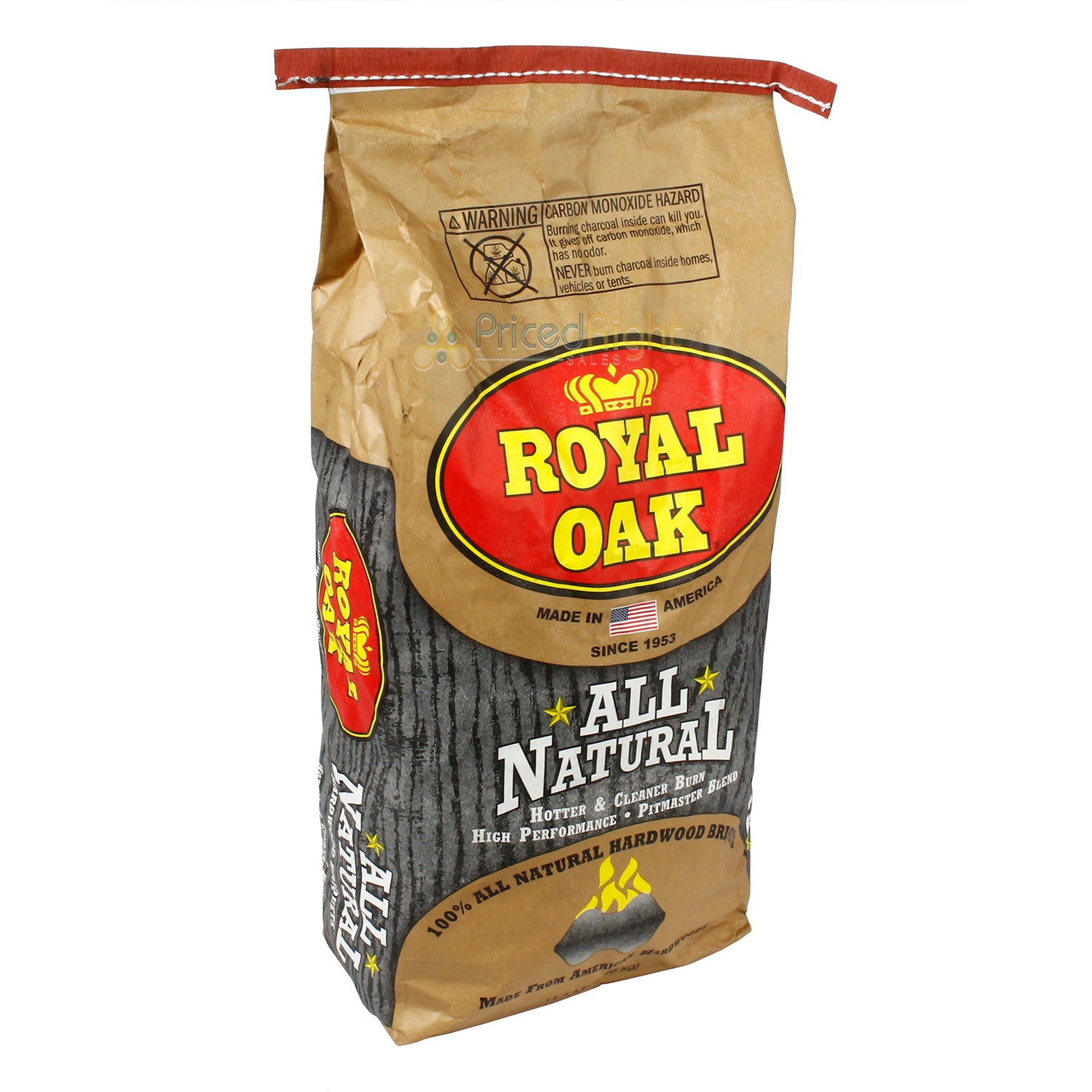 Royal Oak All Natural Briquettes Premium Hardwood Charcoal BBQ Smokers 11.1 lb