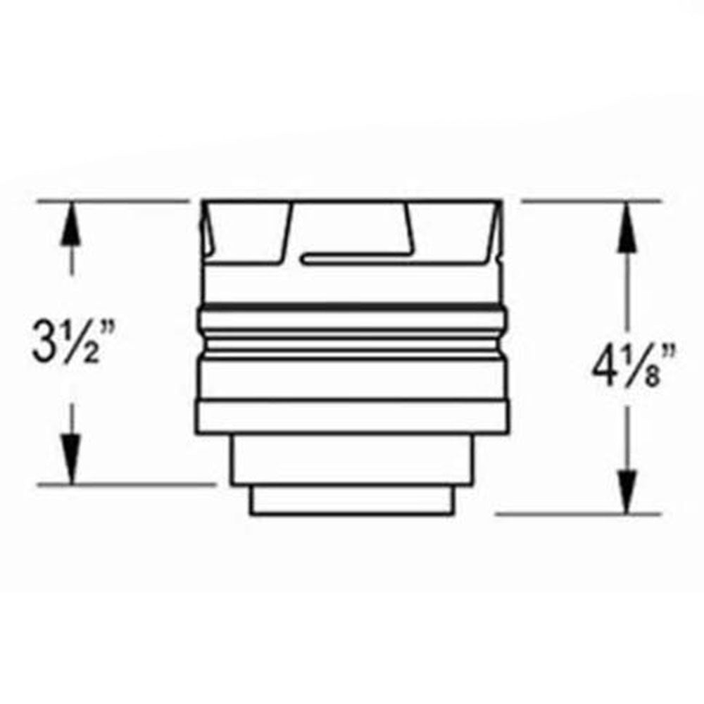 Comfortbilt Duravent 3" Pelletvent Pro 3" to 4" Adapter Increaser 3PVP-X4AD