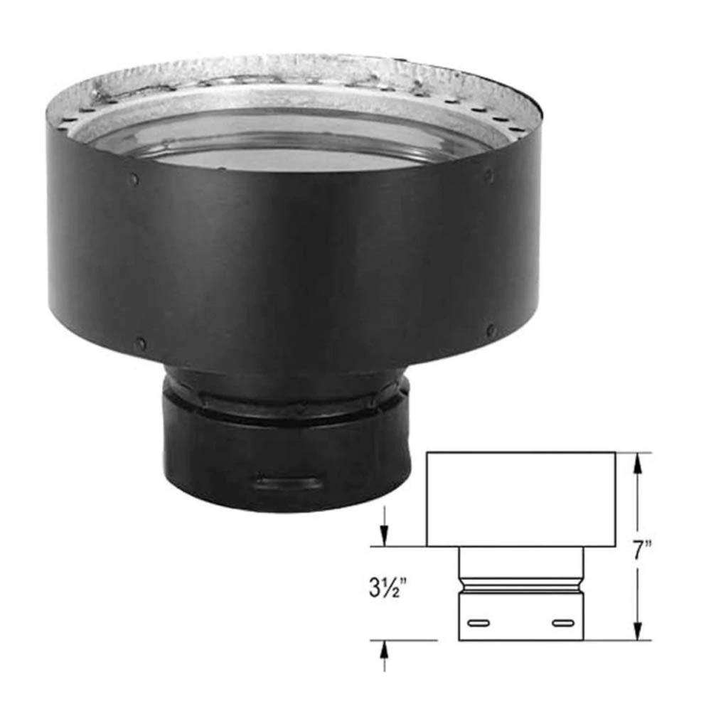 Comfortbilt Duravent 3" x 8" Chimney Adapter Pellet Stove 3PVP-X8