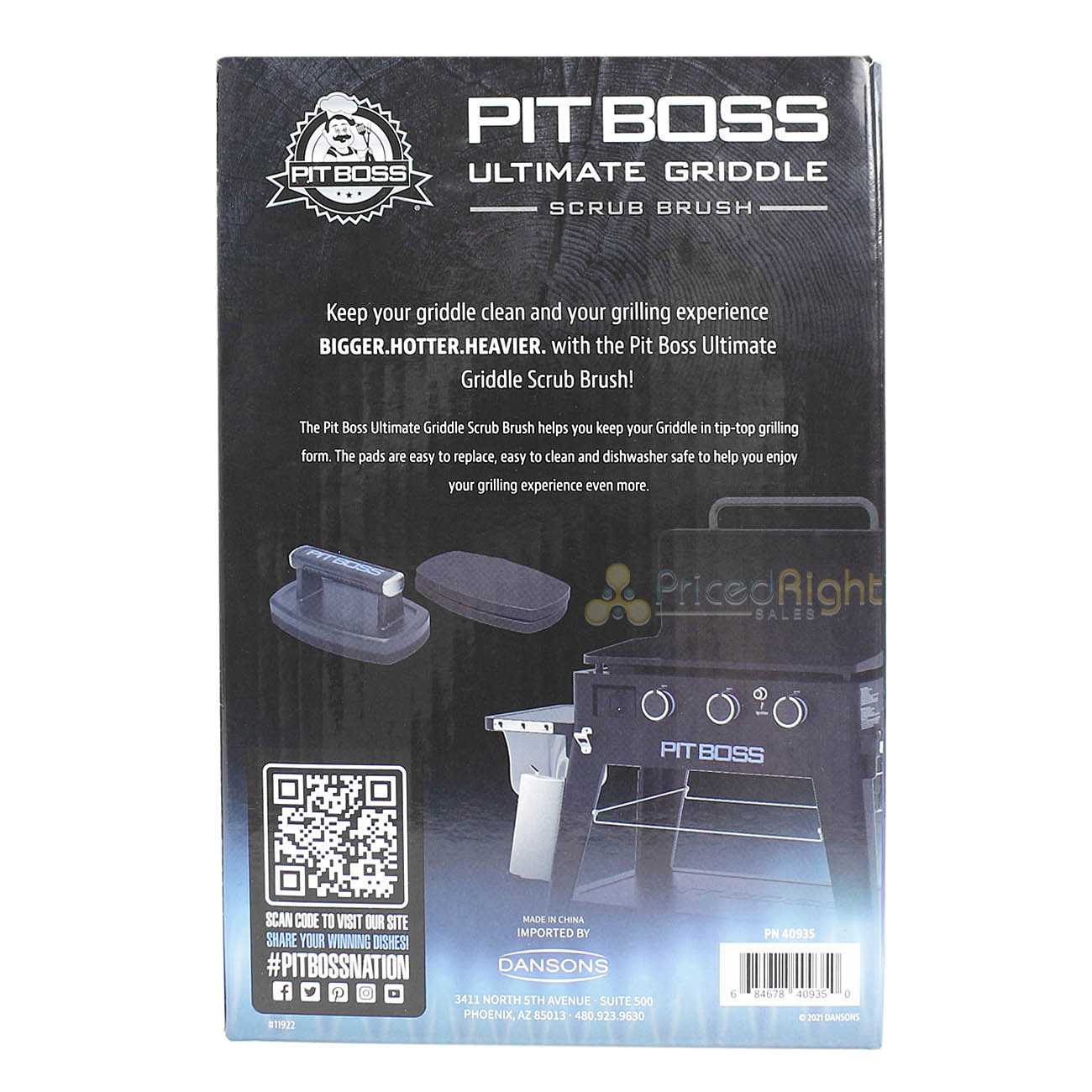 Pit Boss Ultimate Griddle Cleaning Scrub Brush Ultimate Griddle Collection 40935