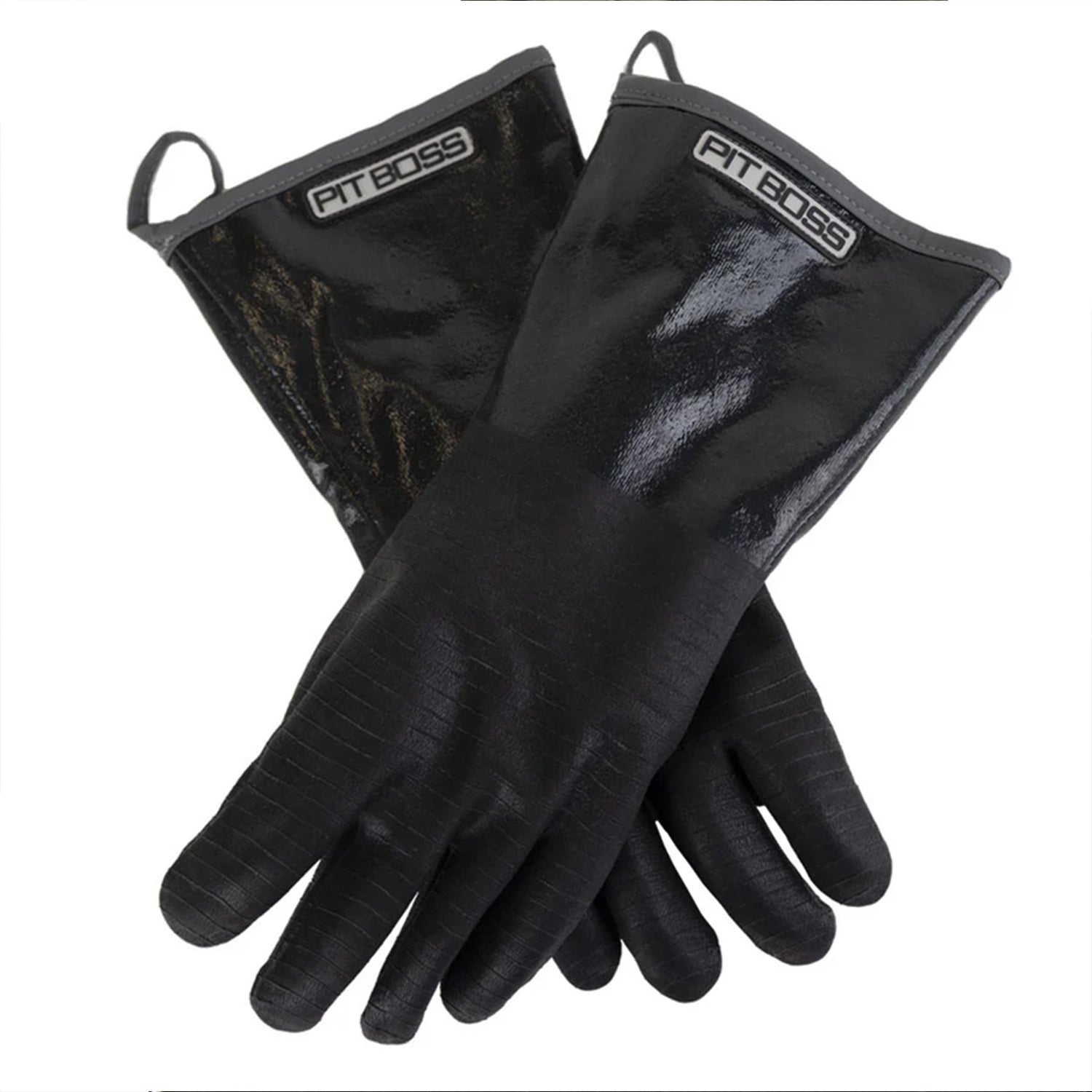 Insulated XL Nitrile BBQ Gloves Water and Heat Resistant Pit Boss 41060 Black