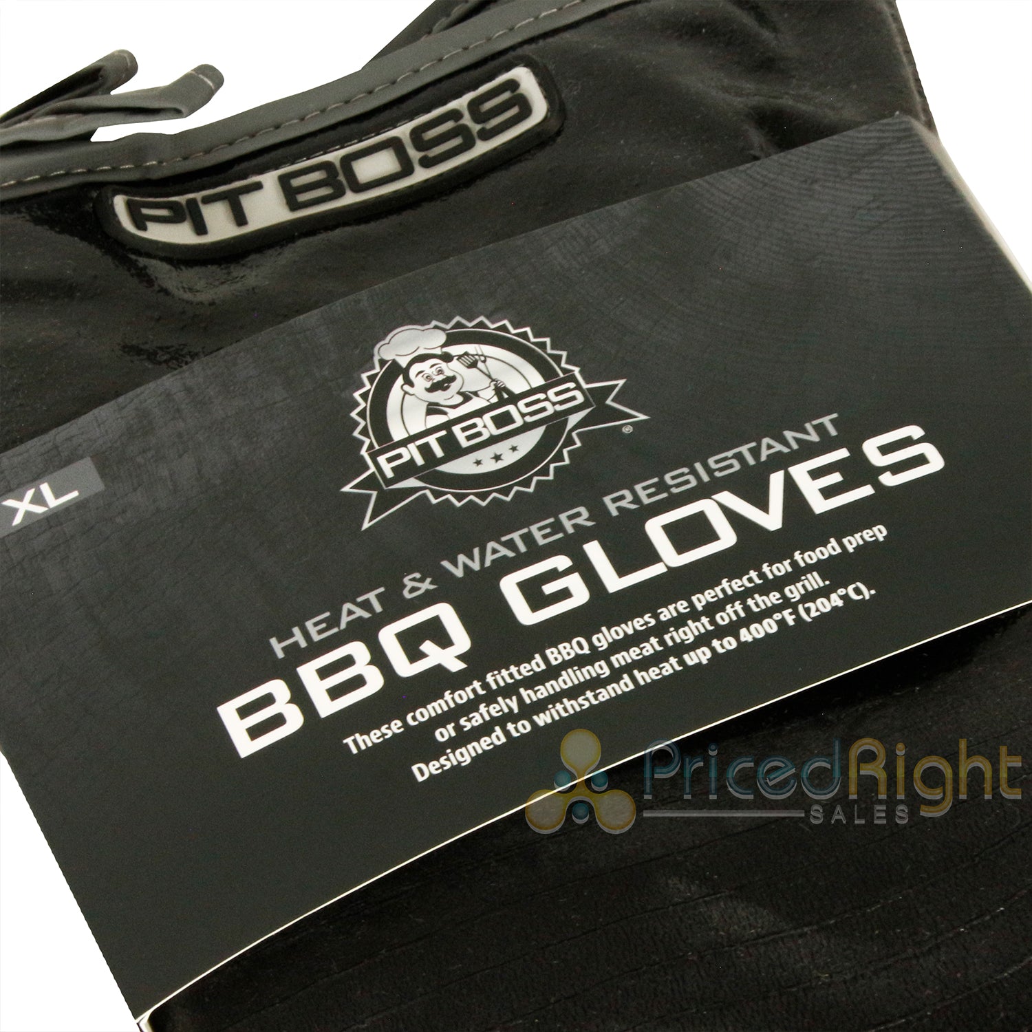 Insulated XL Nitrile BBQ Gloves Water and Heat Resistant Pit Boss 41060 Black