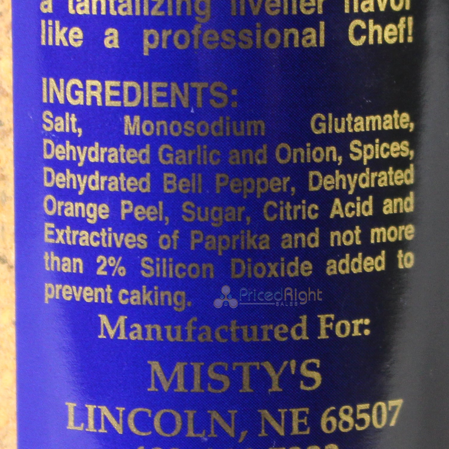 Misty's Steakhouse All Purpose Seasoning 4 Oz Made for Meats Gluten Free