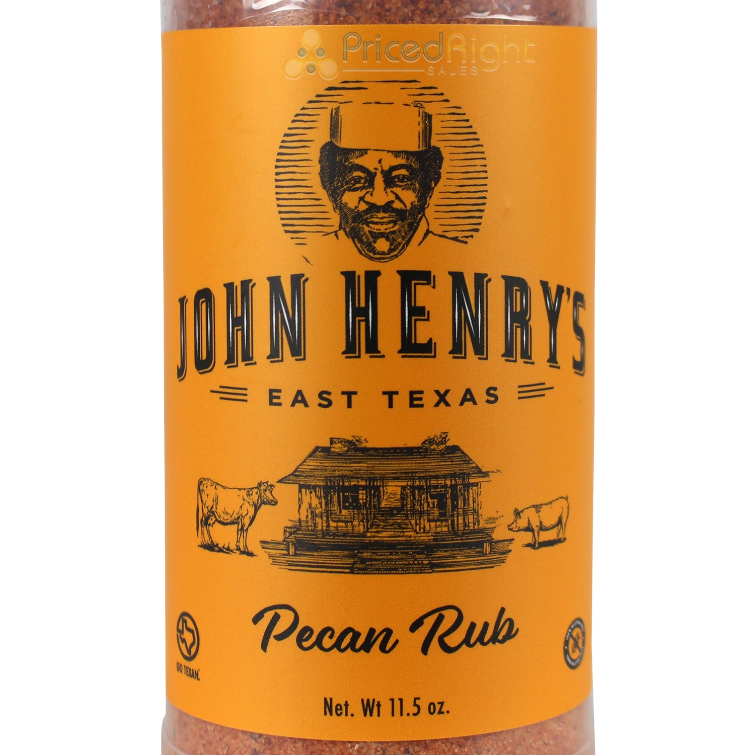 John Henry's Store Pecan Rub Seasoning 11.5 Oz Bottle All Purpose 55112