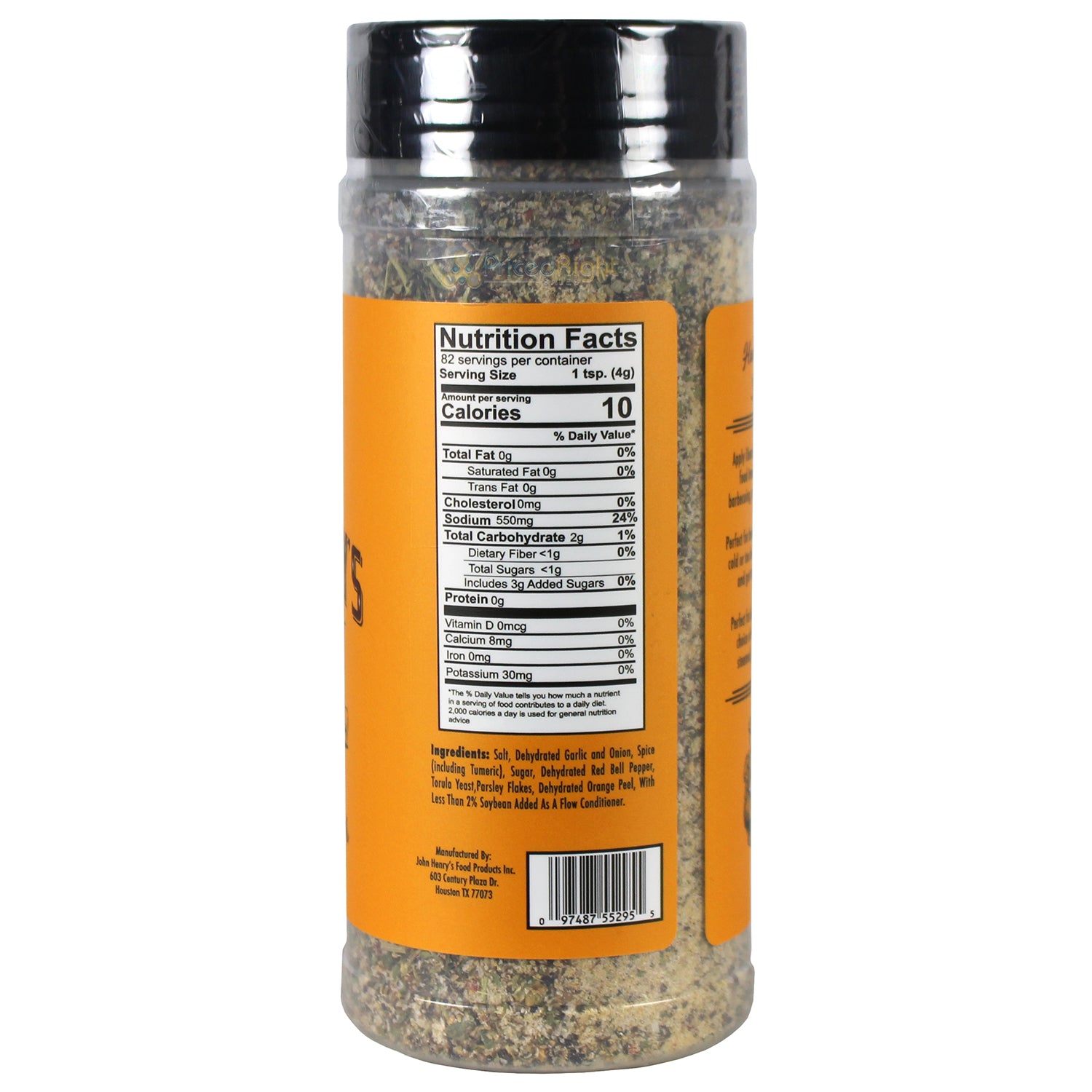 John Henry's Store Texas Chicken Tickler Rub Seasoning 10.5 Oz Bottle 55295