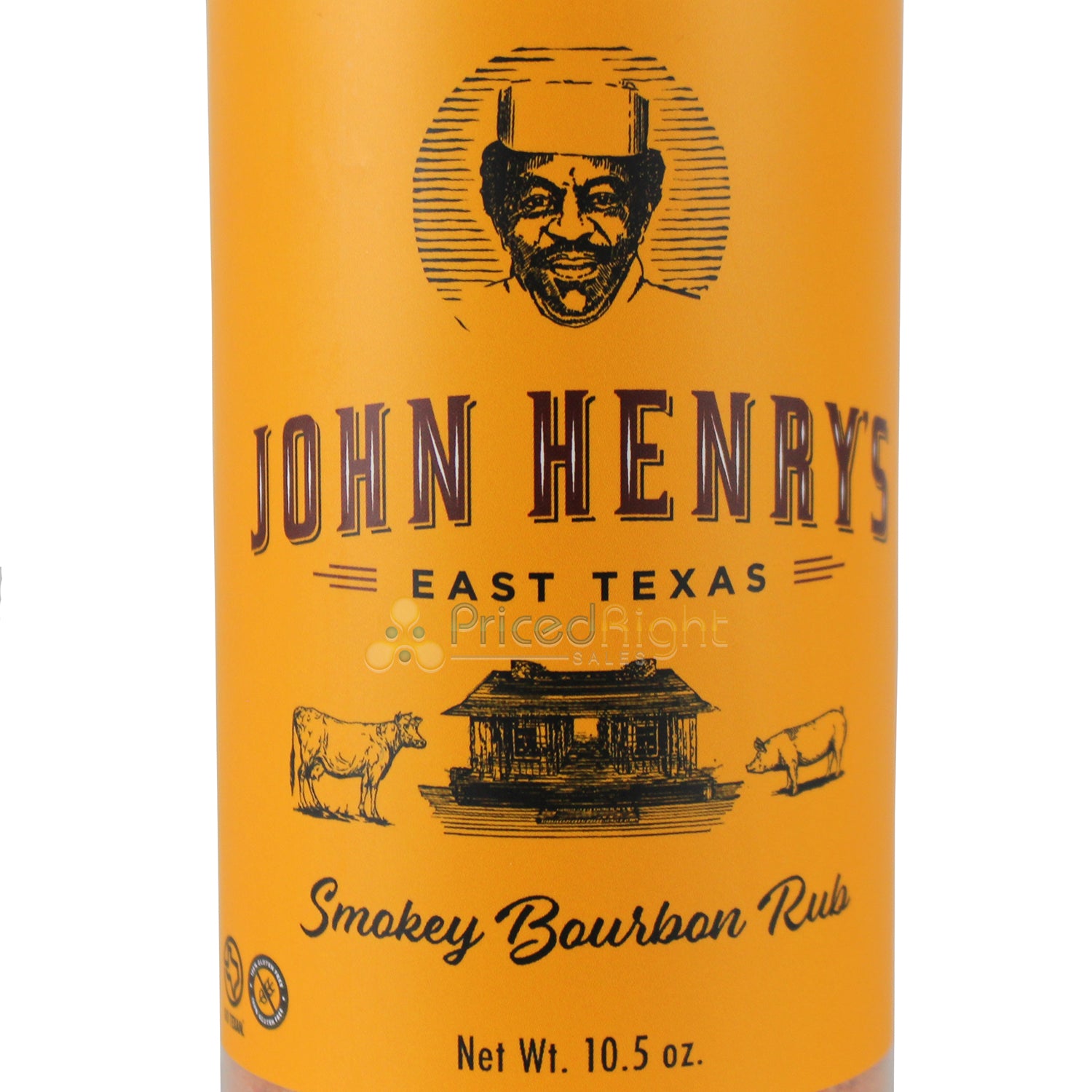 John Henry's Store Smokey Bourbon Rub Seasoning 10.5 Oz Bottle All Purpose 55761