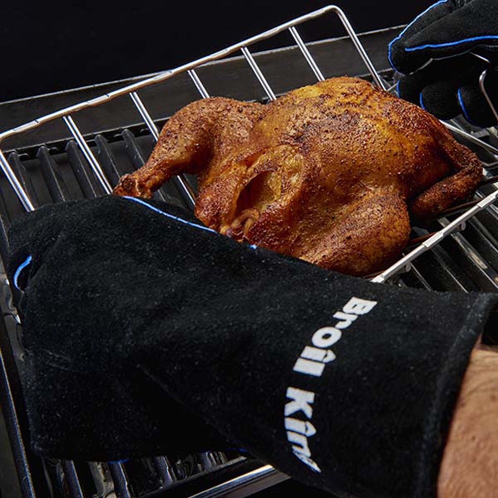 Broil King Leather Grill Gloves Extra Soft Lining 60528