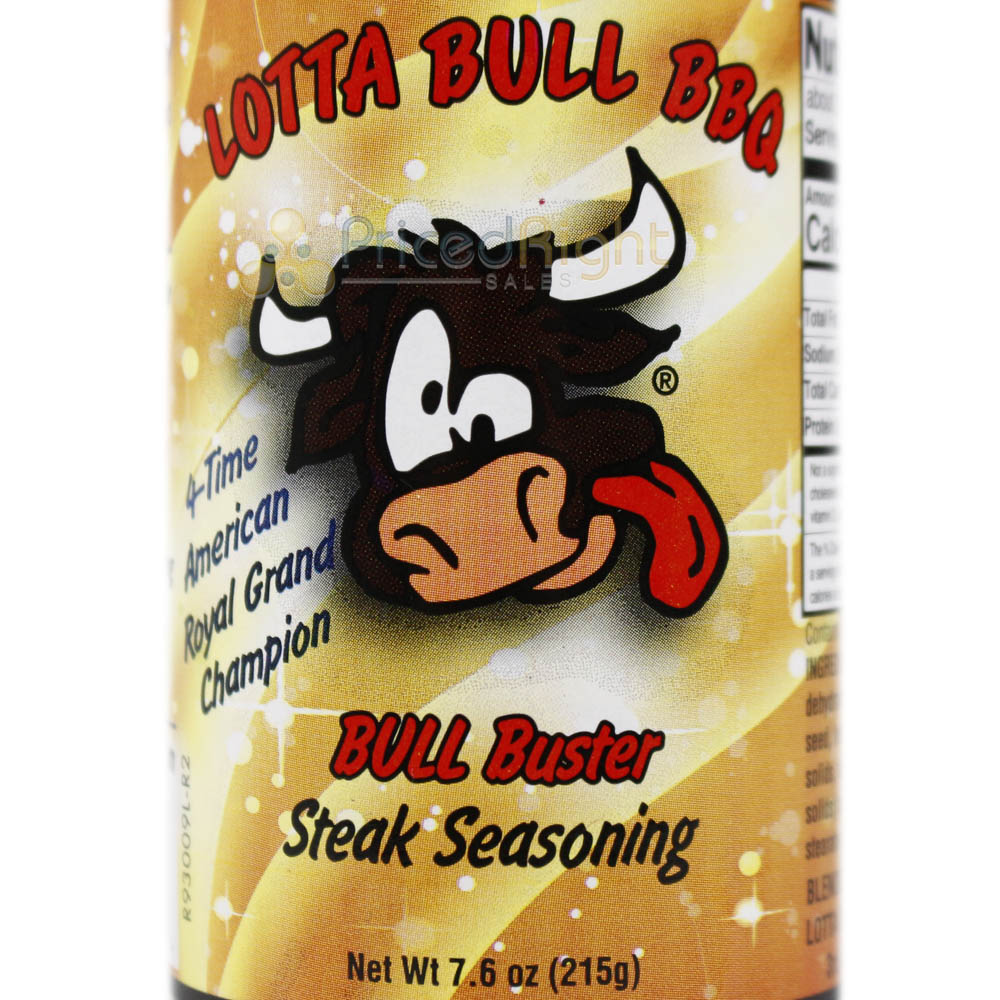 Lotta Bull BBQ Bull Buster Steak Seasoning Savory Herbs & Spices 6 oz Bottle