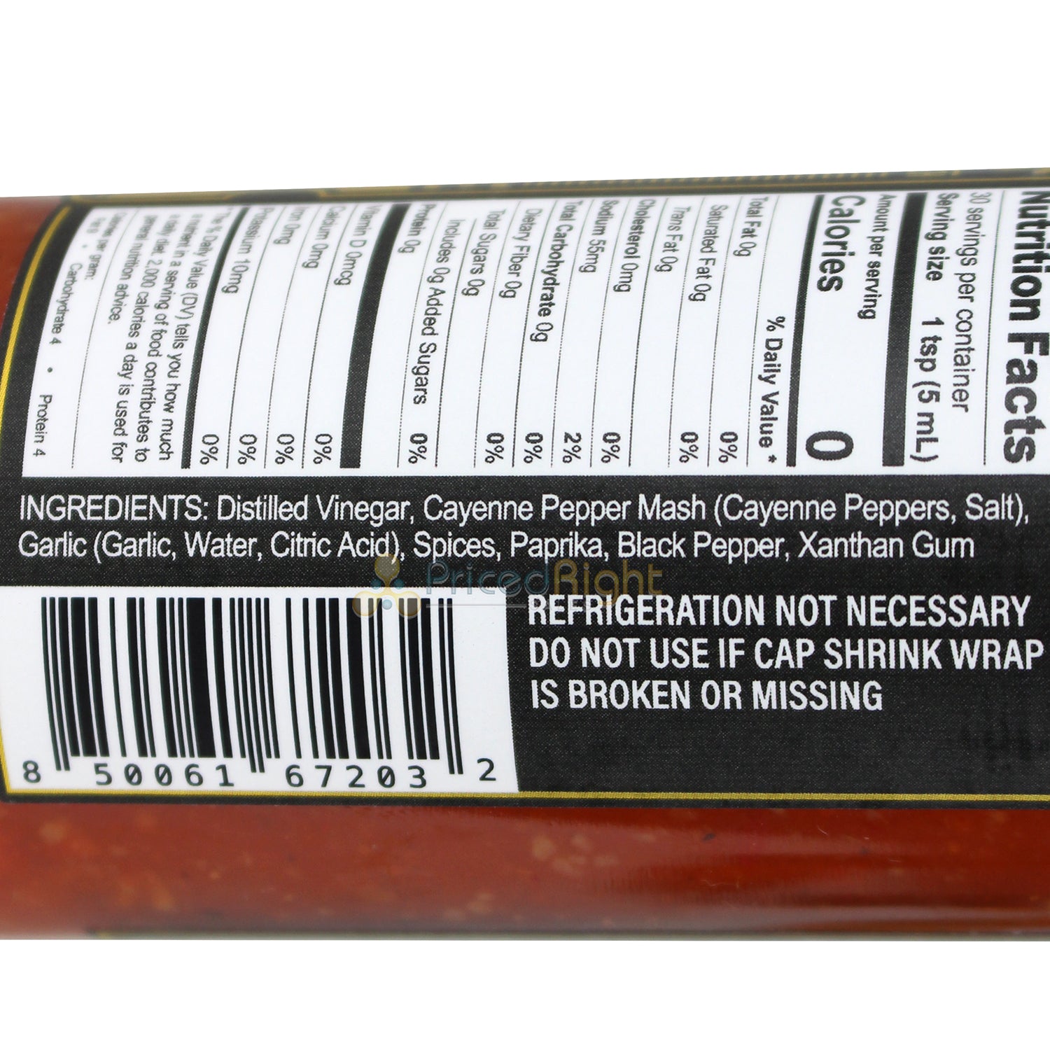 Bear & Burton's Everyday Hot Sauce 5oz Gluten Free All Natural Red Peppers 67203