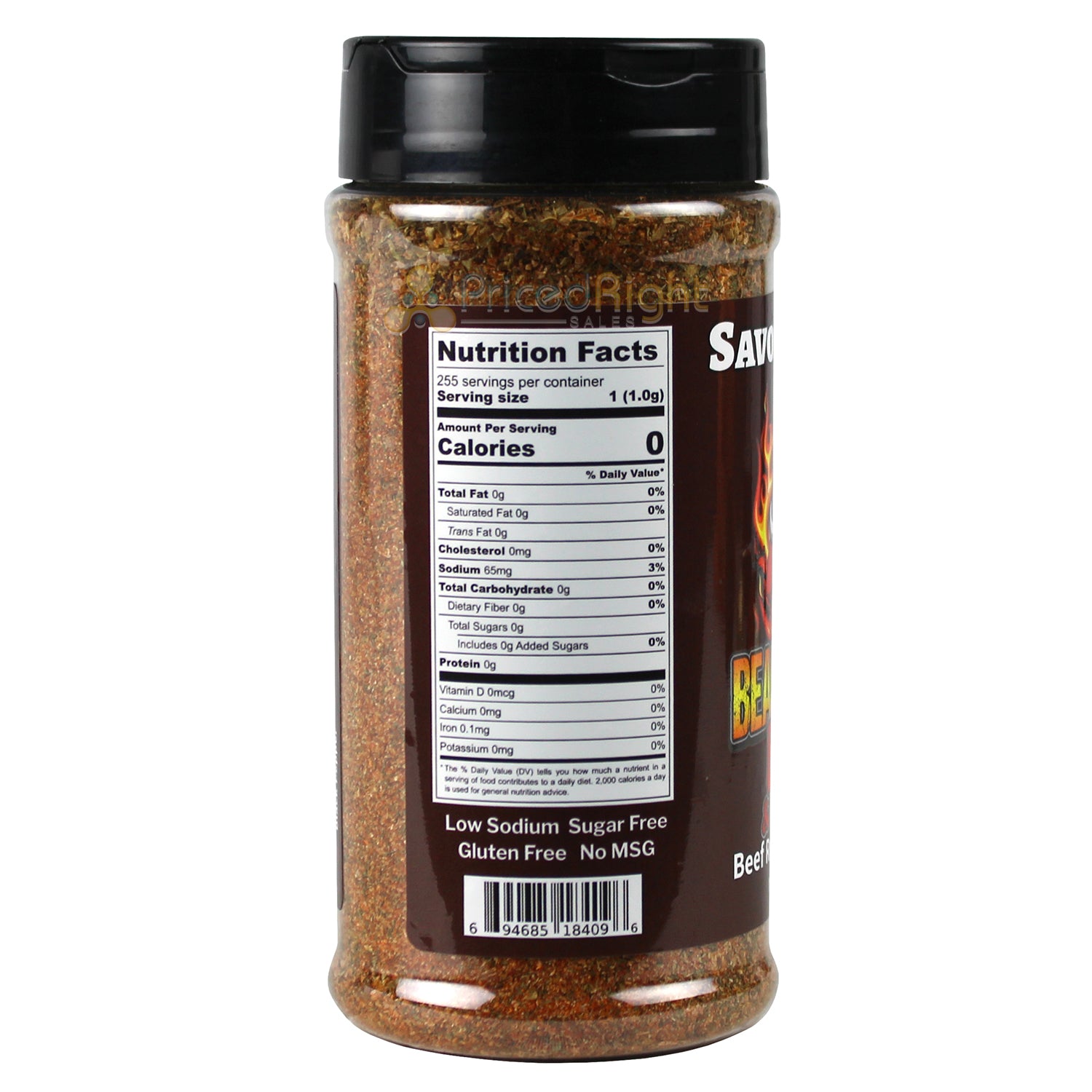 Bearded Hog BBQ Savory Steer Beef Rub & Seasoning 8.25 Oz No MSG 694685184096